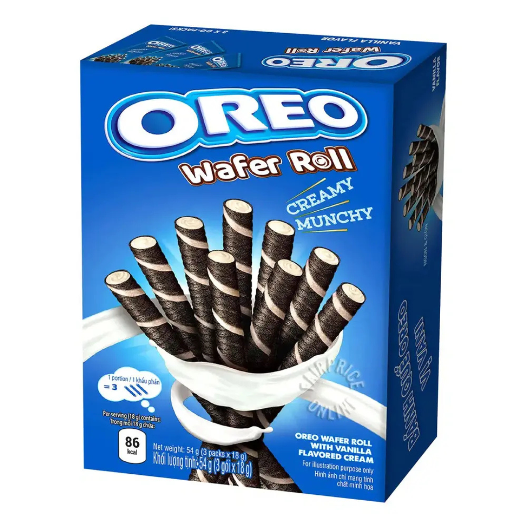 OREO WAFER ROLL VANILLA 20X54G