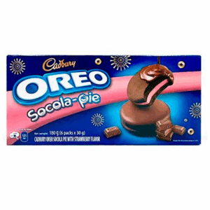 OREO CADBURY SOCOLA PIE FRAISE 168G